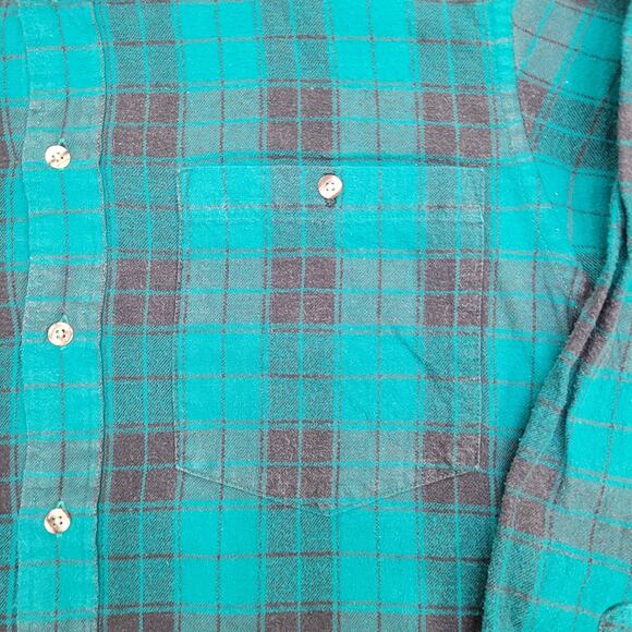 Vintage 90s American Eagle Plaid Shirt Medium 22x30 Baggy - Picture 10 of 11